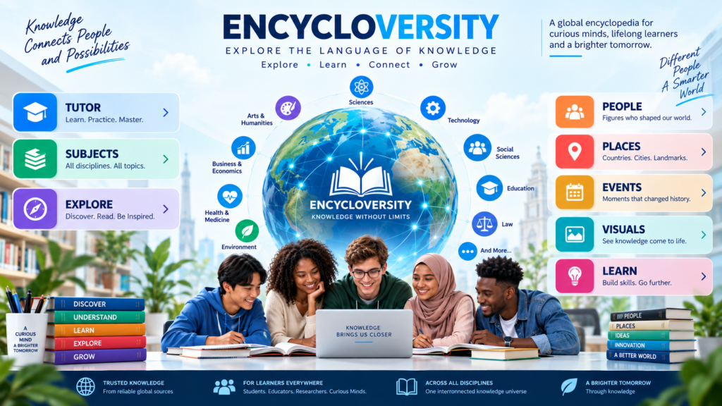 Encycloversity contents of subjects across academic disciplines